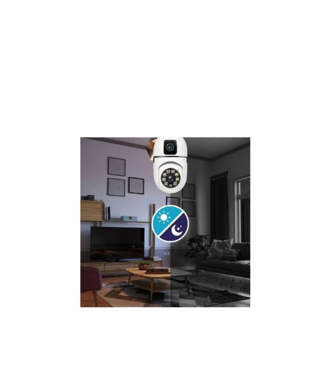 Caméra de sécurité ampoule V380 2MP 4K